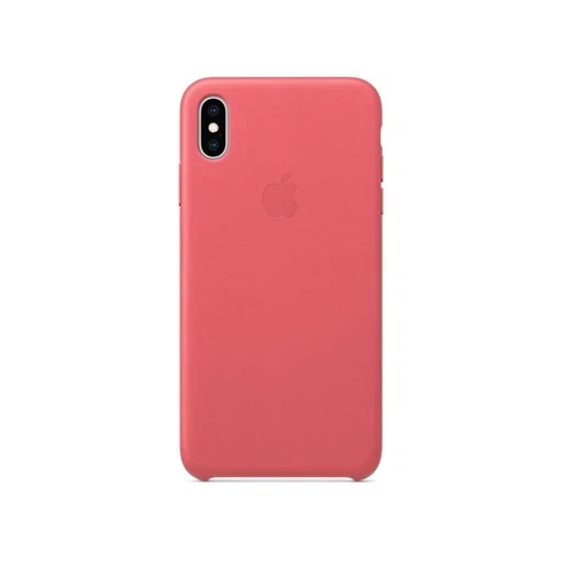 Чехол Leather Case iPhone XS Max розовый